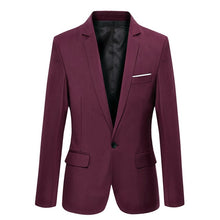 Load image into Gallery viewer, Blue Men Blazers Work Office 2019 Men Tuxedos For Formal Occasions Pockets Coat Blazers Male Custom Men's Business Slim Blazers
