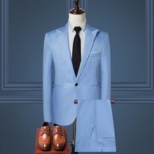 Load image into Gallery viewer, 2020 New Men Plus Size 5XL Slim Casual Blazer+Pants Men Suits for Business Office Formal Party Wedding 2 Pieces Men Blazer Set
